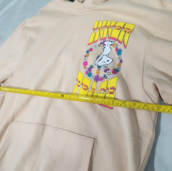 Peanuts "Inner Peace" XL oversized Pullover Sweatshirt Hoodie - Picture 6 of 7